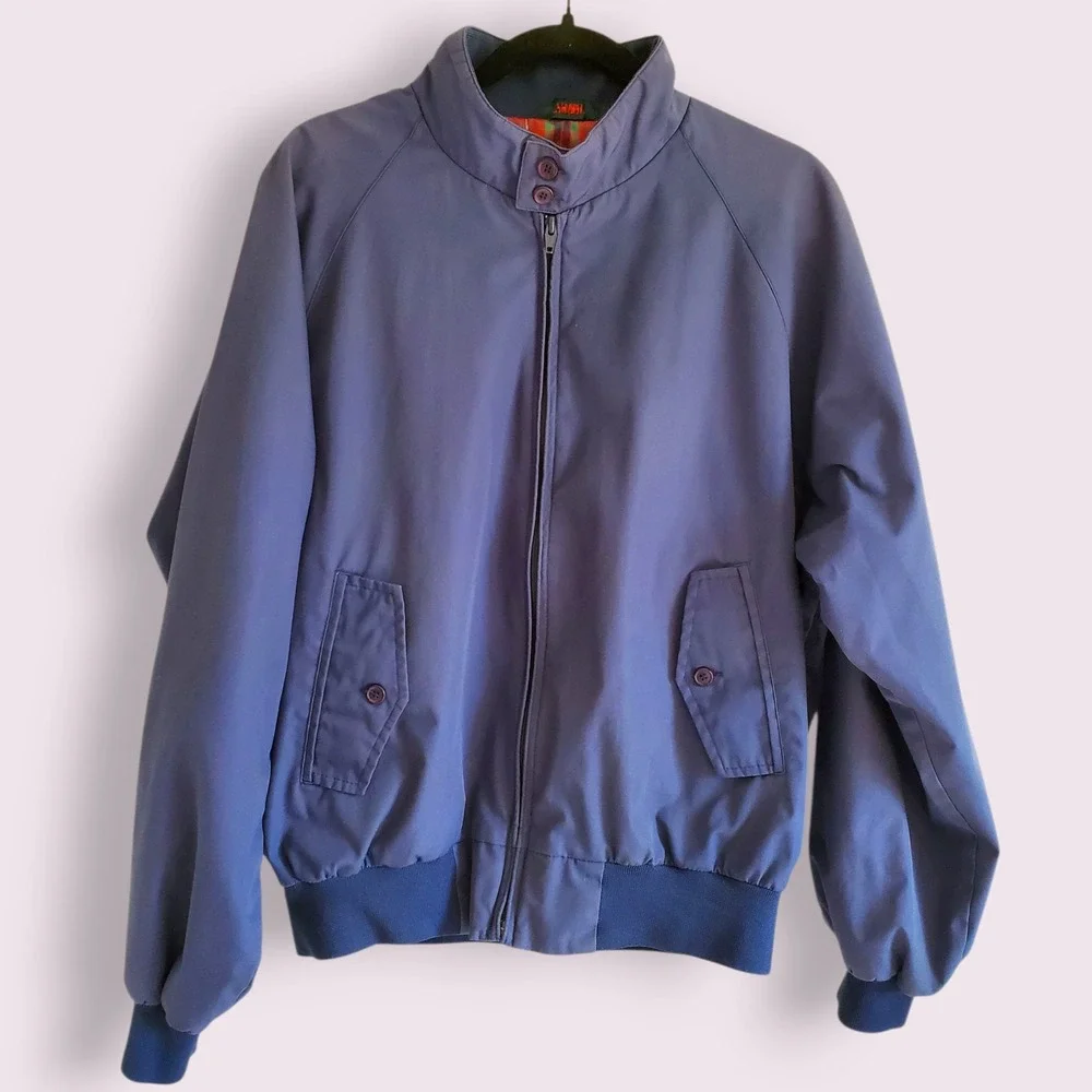 Field Stream Mens Jacket Large‎ Blue Full Zip Plaid Lined Outerwear Coat